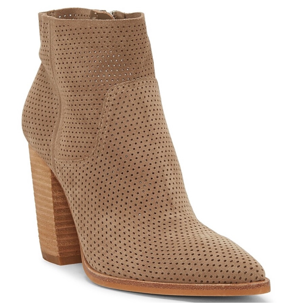 Vince Camuto women’s cave suede pointed toe ankle boots
